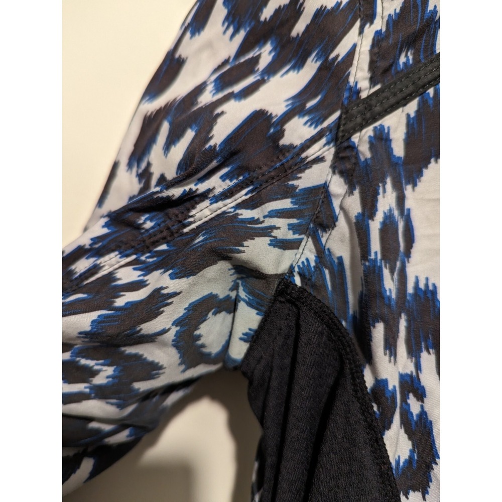 Lululemon RARE Downtime Sprinkler IKAT Hooded Vented Jacket Seawheeze Size 8 - Picture 6 of 8